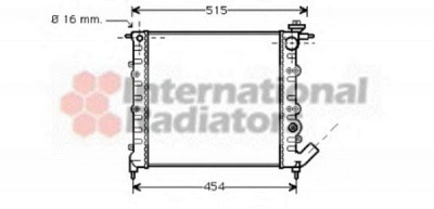 VAN WEZEL 43002041 -  Радиатор, охлаждение двигателя